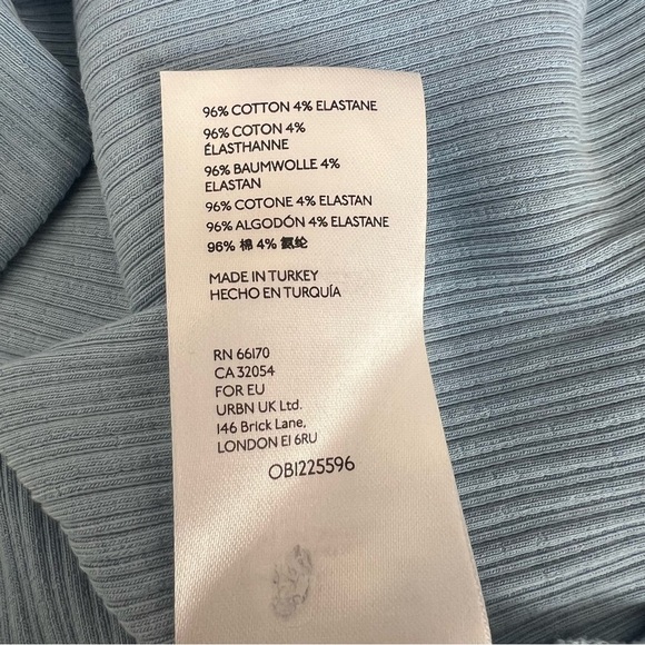 Anthropologie Pilcro Evanna Spliced Top Sky Blue - Picture 7 of 7